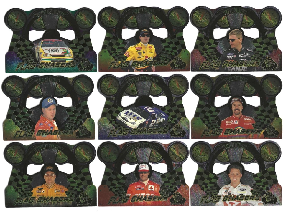 1998 Premium FLAG CHASERS #FC4 Mark Martin--ONE CARD ONLY! - Image 2 of 3