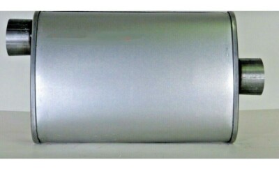 Jones JUB911 Quiet Tone Exhaust Muffler 2.5'' OFFSET Inlet / 2.5'' CENTER Outlet