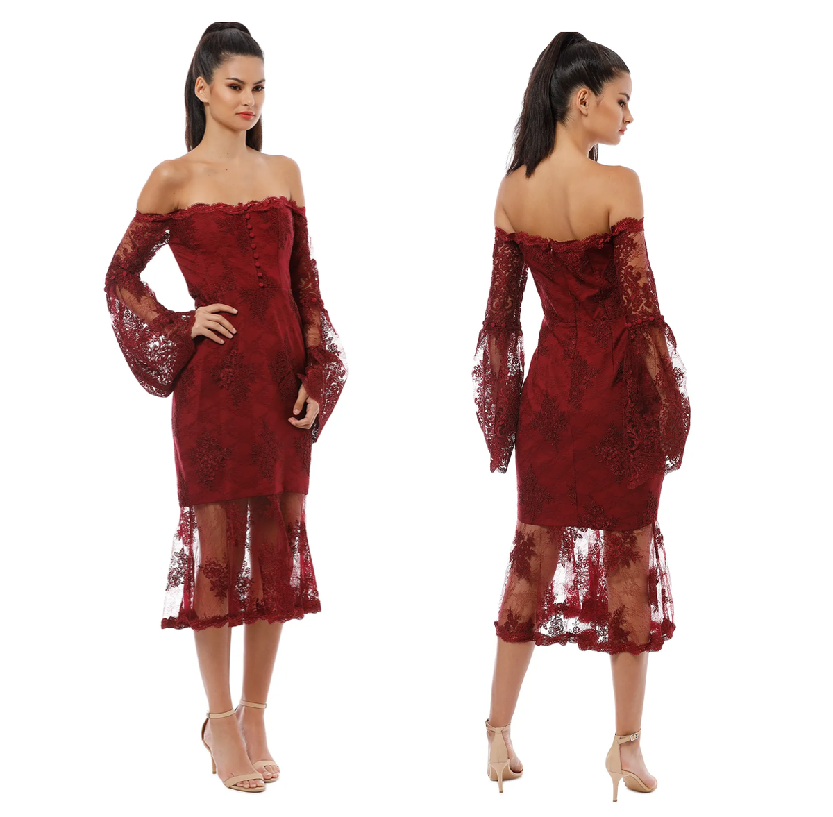 nicholas red lace dress NICHOLAS Octavia lace dress sz 2 NWT $695