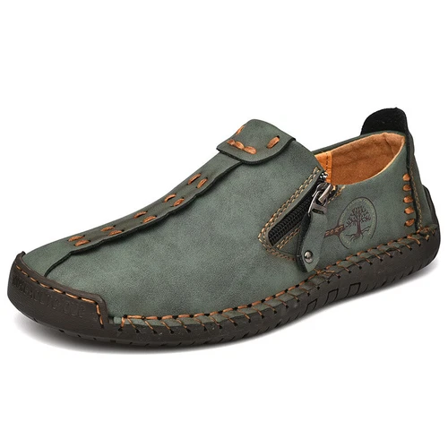 Herren Lässige Leder weiche Sport Walking Schuhe Mokassins Schuhe Sportschuhe - Bild 21 von 31