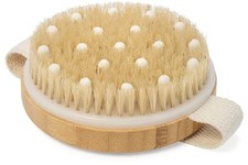 Afrodite Dry Brushing Body Brush Exfoliator Wooden Bath Brush for Cellulite Care