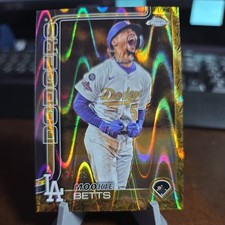 2025 Topps Gilded Collection MOOKIE BETTS Gold RayWave Refractor /25 Dodgers