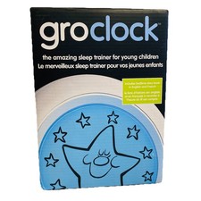 Groclock Sleep Trainer Kids Clock Night Light w/ Sleepy Farm Book EN/FR 
