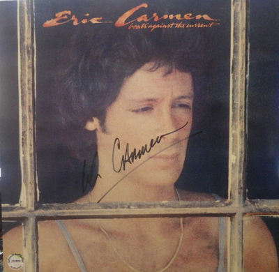 ERIC CARMEN SIGNED BOATS AGAINST THE CURRENT VINYL LP THE