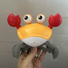 CUTE CRAB Electric Induction Crawling Crab Toy w/Music  Light - Preowned Works 