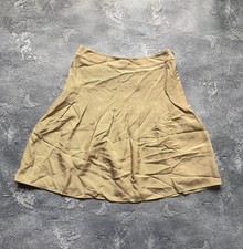 Ralph Lauren Purple Label Luxury Beige Silk Skirt Size 4