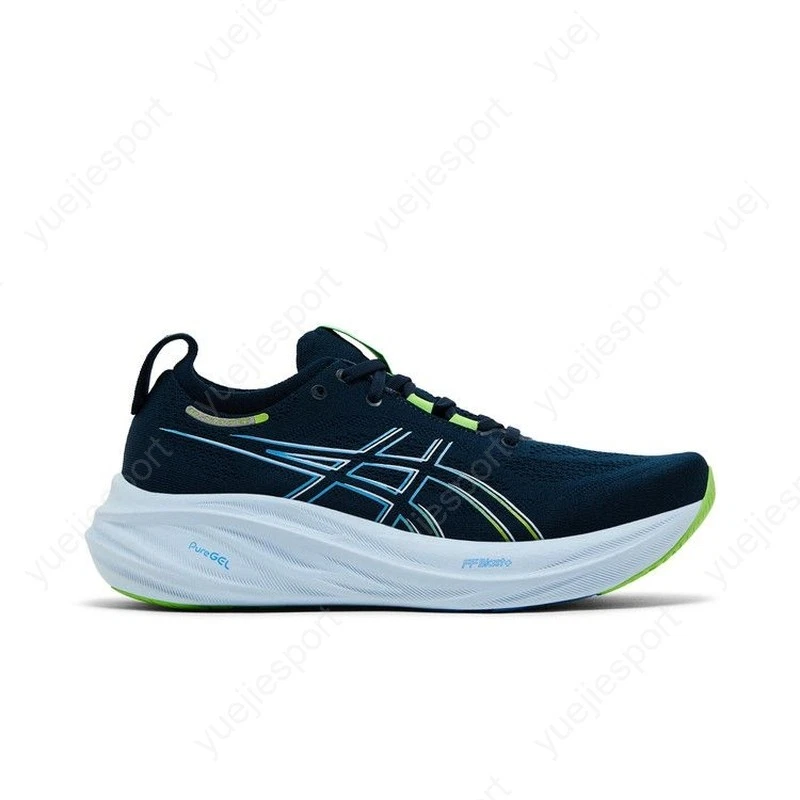 Asics Gel Nimbus 26 French Blue Electric Lime for sale | eBay