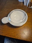 Vintage White Pyrex Corning Ware P-150-B Grab It Bowl W/ glass lid