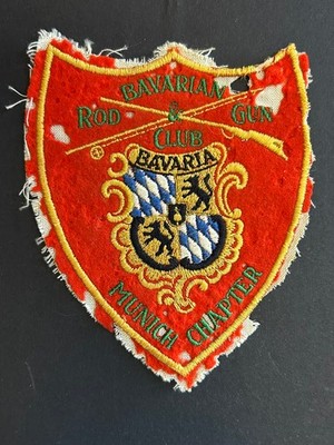 1950s Munich Chapter Bavarian Rod & Gun Club Patch US Army military Germany