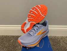 Women's Size 7.5 Brooks Ghost 17 Running Shoes New In Blue Heron/White/Orange