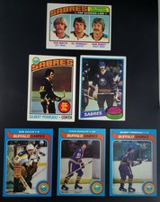 Vintage Buffalo Sabres Hockey Card Lot 5 Late 70s Early 80s Topps Perreault HOF
