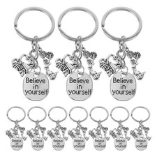 10 Pcs Gifts for Cheerleaders Key Chain Backpack Charm Bag Accessories