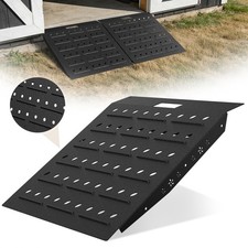 29"x 24" Shed Ramp Velvet Black Loading Ramp for Riding Mower Loading Dock Ramp
