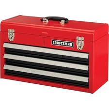 CRAFTSMAN 20" Wide 3 Drawer Metal Tool Box CMST98245RB - Black