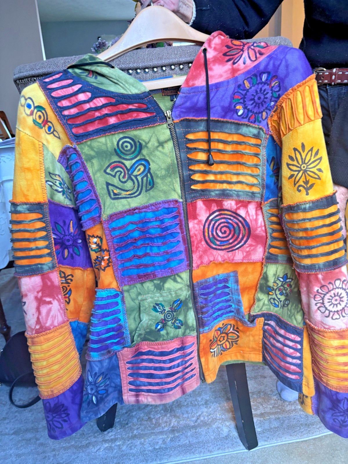 rising international patchwork jacket hippie boho… - image 1