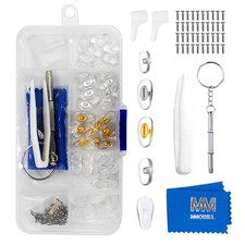 Eyeglass Nose Pads 25 Pairs  Screw-in Eyeglasses Nose Pads Soft Silicone