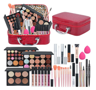 Professional Makeup Full Kit for Women and Teens, Complete Makeup Gift Set (Red)