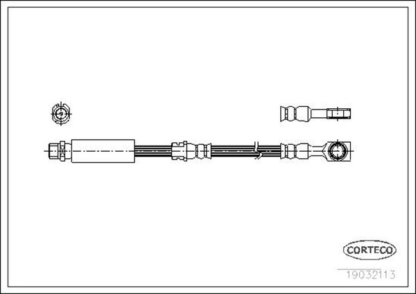 Bremsschlauch Corteco 19032113 FüR Z02 Saab Z03 Signum CC Vectra Opel Caravan-image