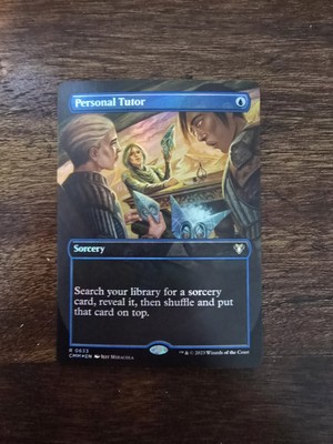 Personal Tutor (Borderless) Commander Masters Foil MTG Magic NM Card
