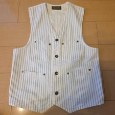 Iron Heart Wabash Stripe Work Vest Canvas