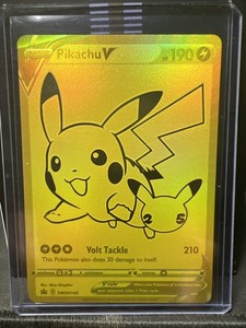 Pikachu V Gold | eBay