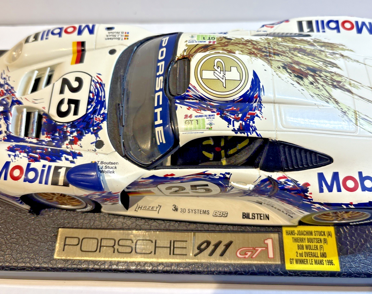 Anson Porsche 911 GT1 Le Mans 1996 #25 Mobil 1:18 Die Cast | eBay