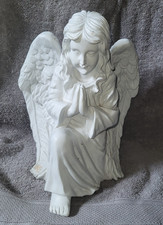 10" Resin Praying Girl Angel Sculpture Statue Outdoor/Indoor Garden Decor