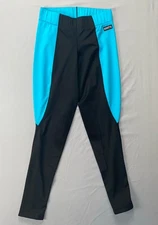 Kerrits Lightweight Pull On Equestrian Leggings, Breeches . Blue/Black, Womens S
