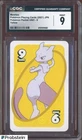 2021 Pokemon Playing Cards Japanese UNO 9 Yellow Mewtwo CGC 9 MINT