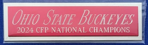 OSU 2024 OHIO STATE BUCKEYES NAMEPLATE FOR AUTOGRAPHED SIGNED  FOOTBALL JERSEY - Picture 1 of 3