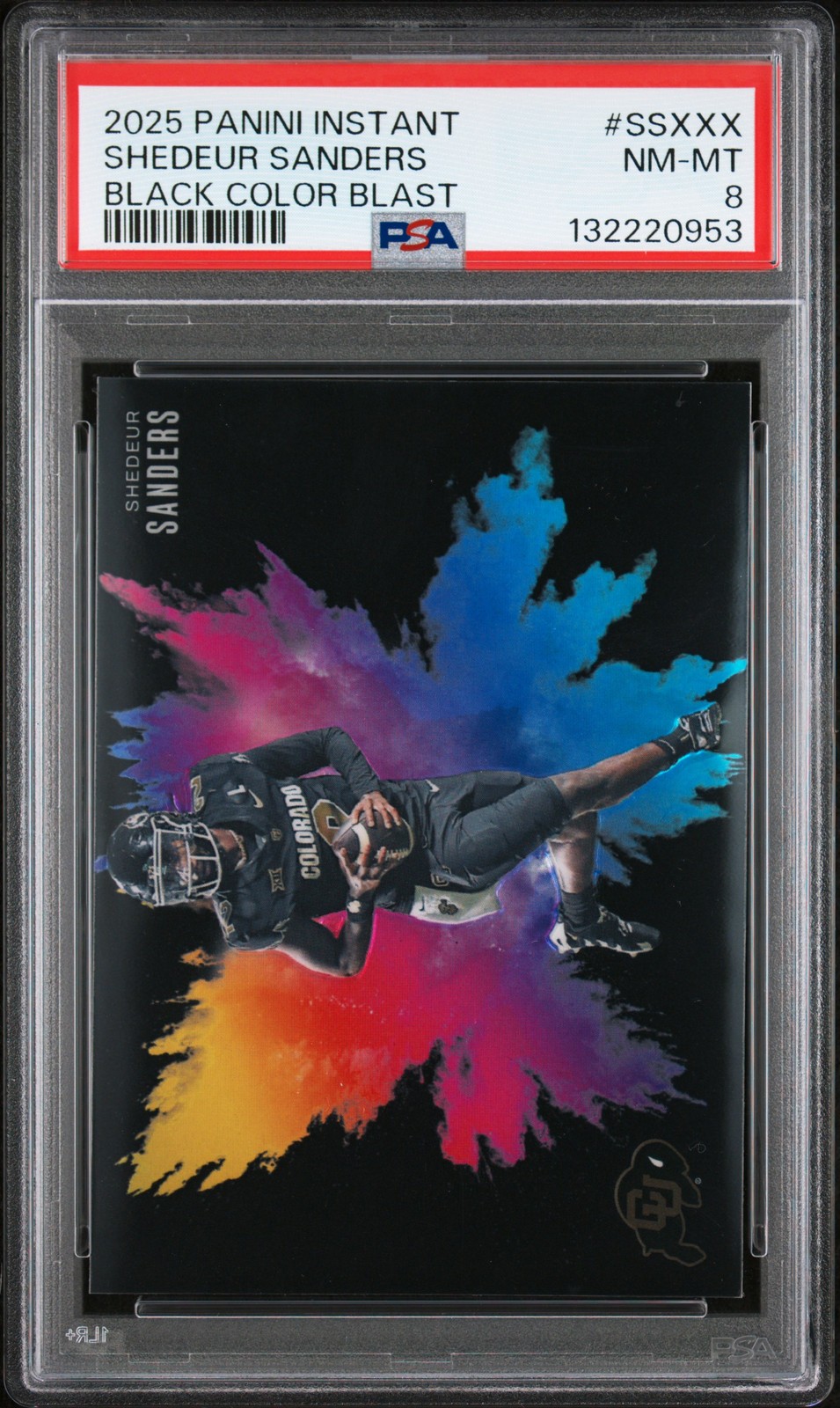 Shedeur Sanders Panini Instant Shedeur Sanders #SSXXX Black Color Blast