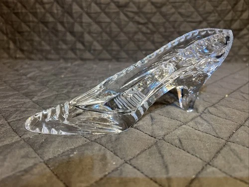 Vintage Waterford Crystal High Heel Shoe Figurine - Trinket Dish or Paperweight