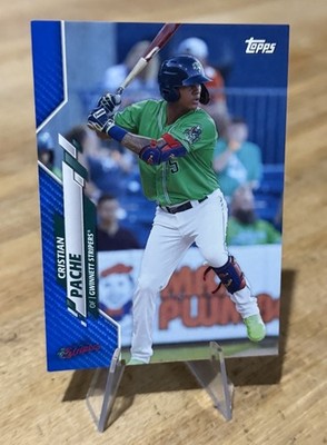 Cristian Pache /150 BLUE PROSPECT SP Parallel 2020 Topps Pro Debut Stripers 