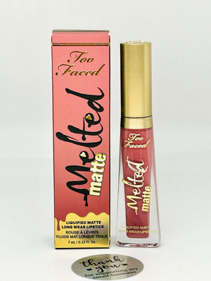 TOO FACED Melted Matte Liquified Longwear Lipstick - BOTTOMLESS - Full Size NIB