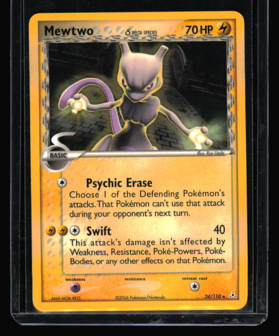 Mewtwo (Delta Species) Rare Holon Phantoms 24/110 NM