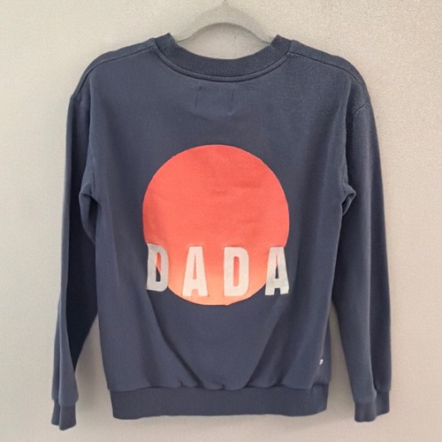 DADA Sport Equestrian Paris Blue Cotton Graphic Crewneck Sweatshirt Womens XS