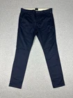 Industrie Men's Cuba Chino Pants Size 34 W36" Slim Fit Navy Stretch Smart Casual