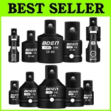 Impact Driver Conversion Set, SAE Standard Sizes