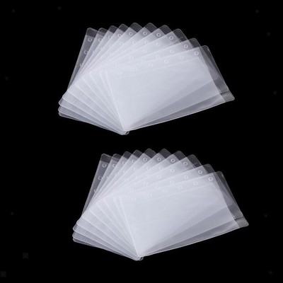 20 Ordnertaschen 6 Löcher Notizbuchordner Loseblatttasche A7