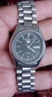 Seiko 5 Watch Automatic Vintage  Black dial day date 7009 @ Japan