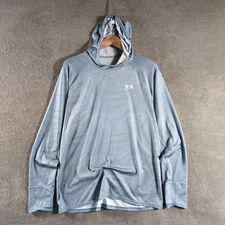 KUIU Pullover Gila Shirt Mens L Gray Cool Touch Anti-Odor Topo Map UPF 50+