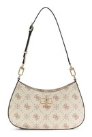 Guess Emelie Logo Top Zip Shoulder Bag Schultertasche Tasche Vanilla Logo Neu
