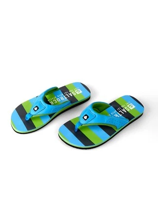 Saltrock Mens Striped Flip Flops Light Blue - Image 1 of 3