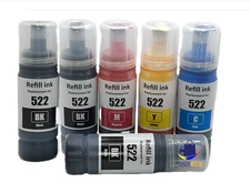 6PK Ink Compatible with Epson 522 Ecotank ET-2400 4800 2800 2803 2720 4700 NEW