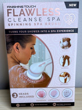 Finishing Touch Pink Flawless Cleanse Spa Spinning Brush 3 Heads Included