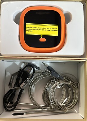 Inkbird Waterproof Bluetooth Meat Thermometer IBT-4XC, 4 Probes BBQ Grill Thermo