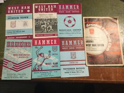 Lot De 69 Programmes De Match – West Ham United – Collection Football