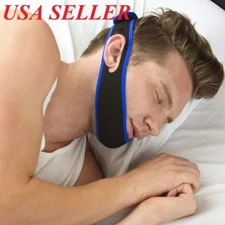 Snore Stop Belt Anti Snoring Cpap Chin Strap Sleep Apnea Jaw Solution TMJ