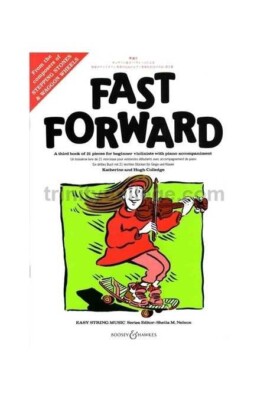 FAST FORWARD BOOK OF 21 PIECES FOR BEGINNER VIOLIN & PIANO ACCOMPANIMENT NEW