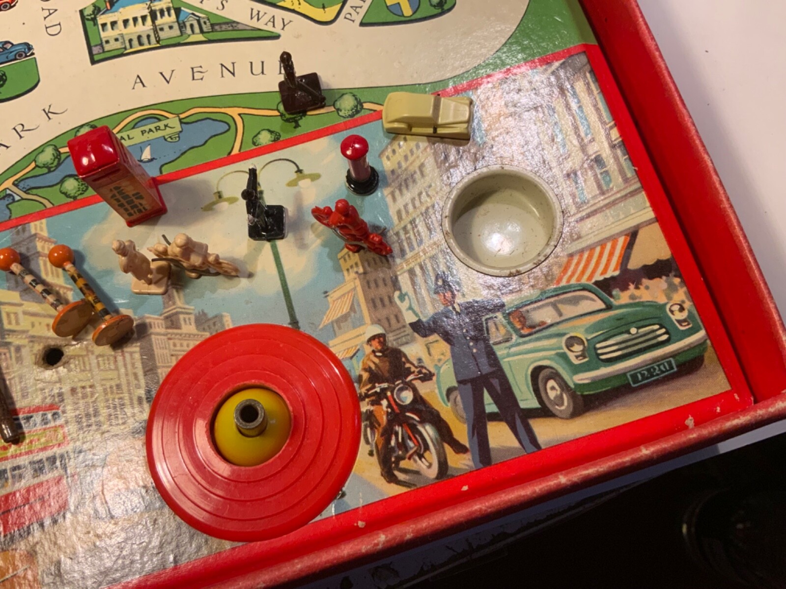 vintage table top game merit toy remote control driving test J&L